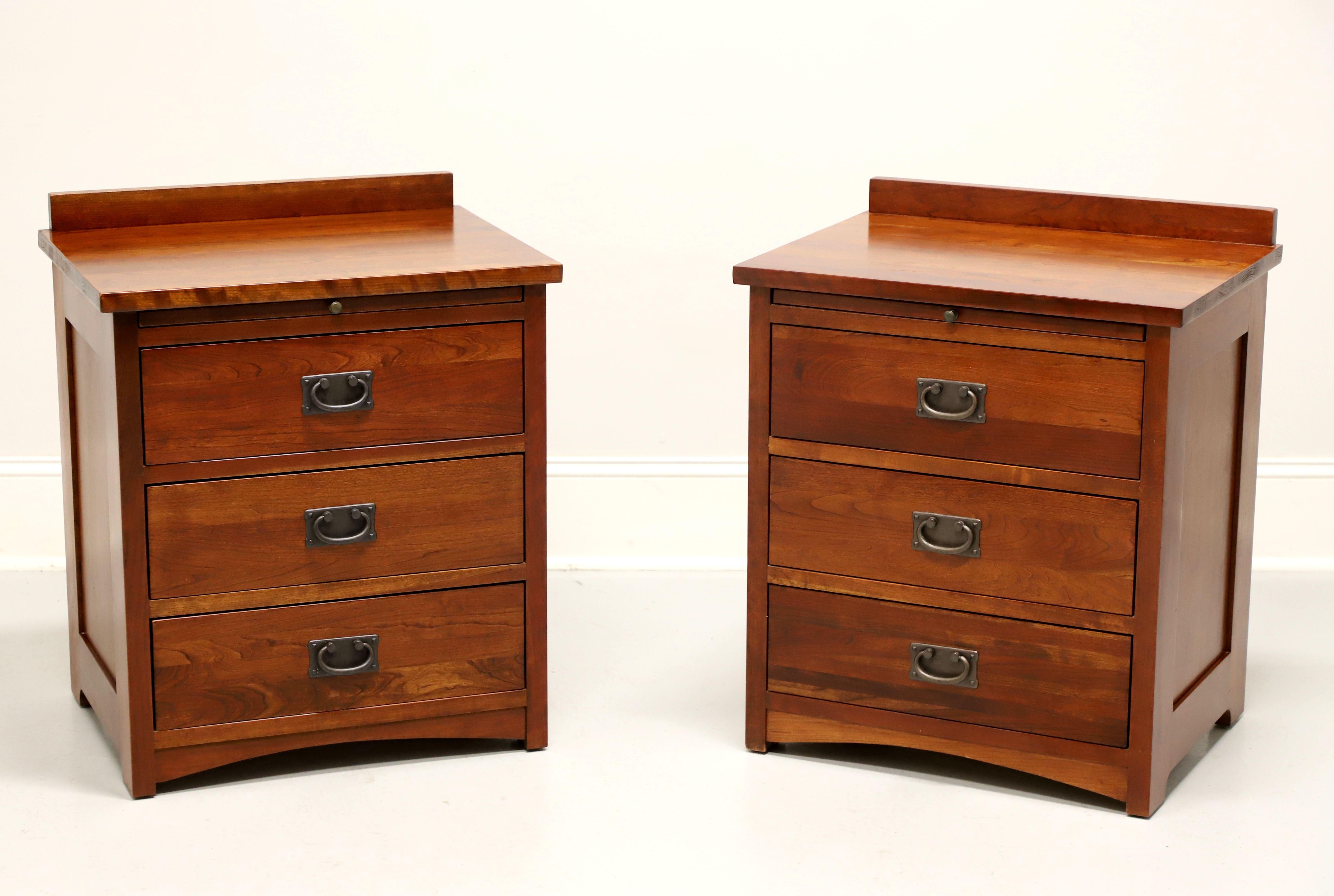 MICHEAL'S MISSION by MILLER Cherry Arts & Crafts Nightstands - Pair 7