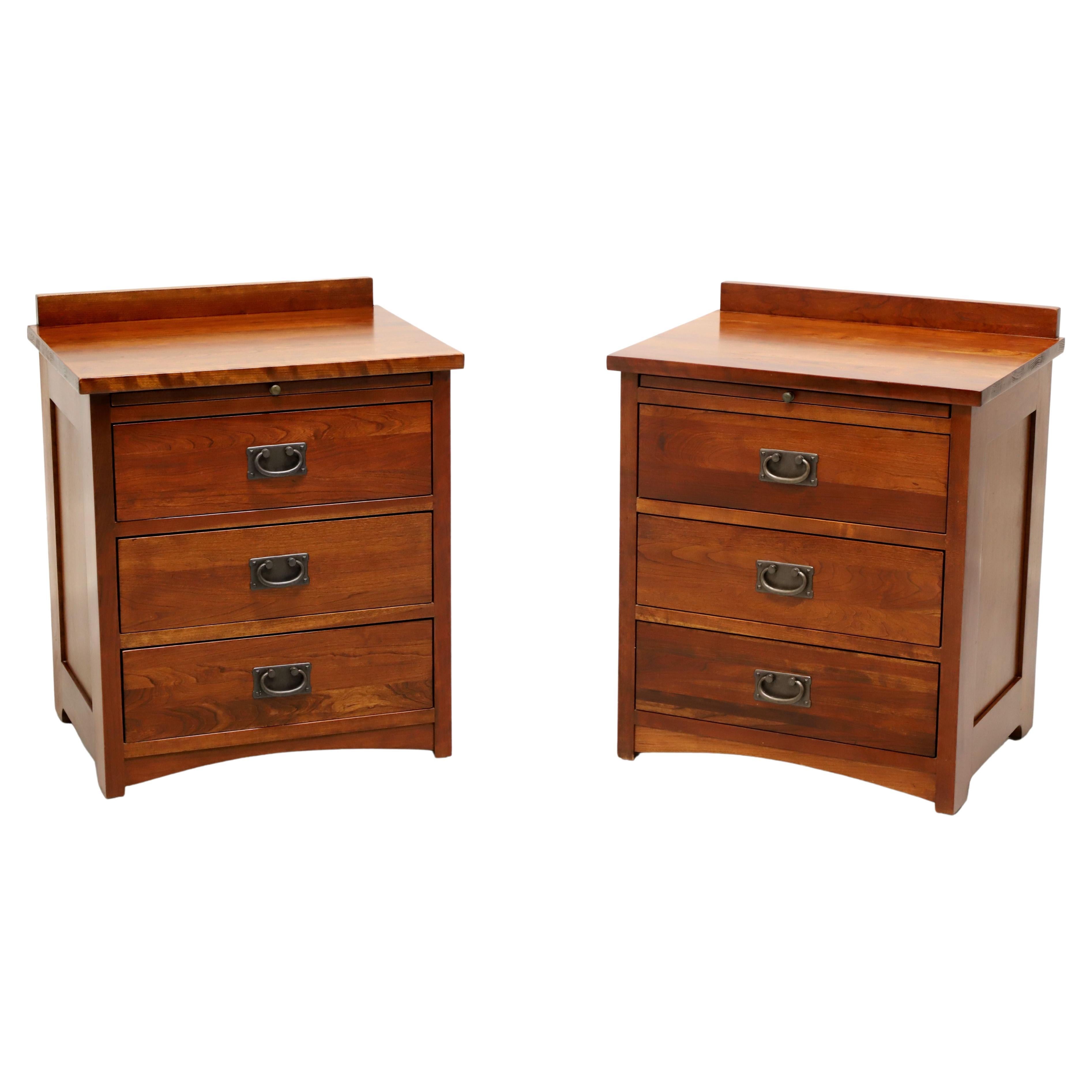 MICHEAL'S MISSION by MILLER Cherry Arts & Crafts Nightstands - Pair