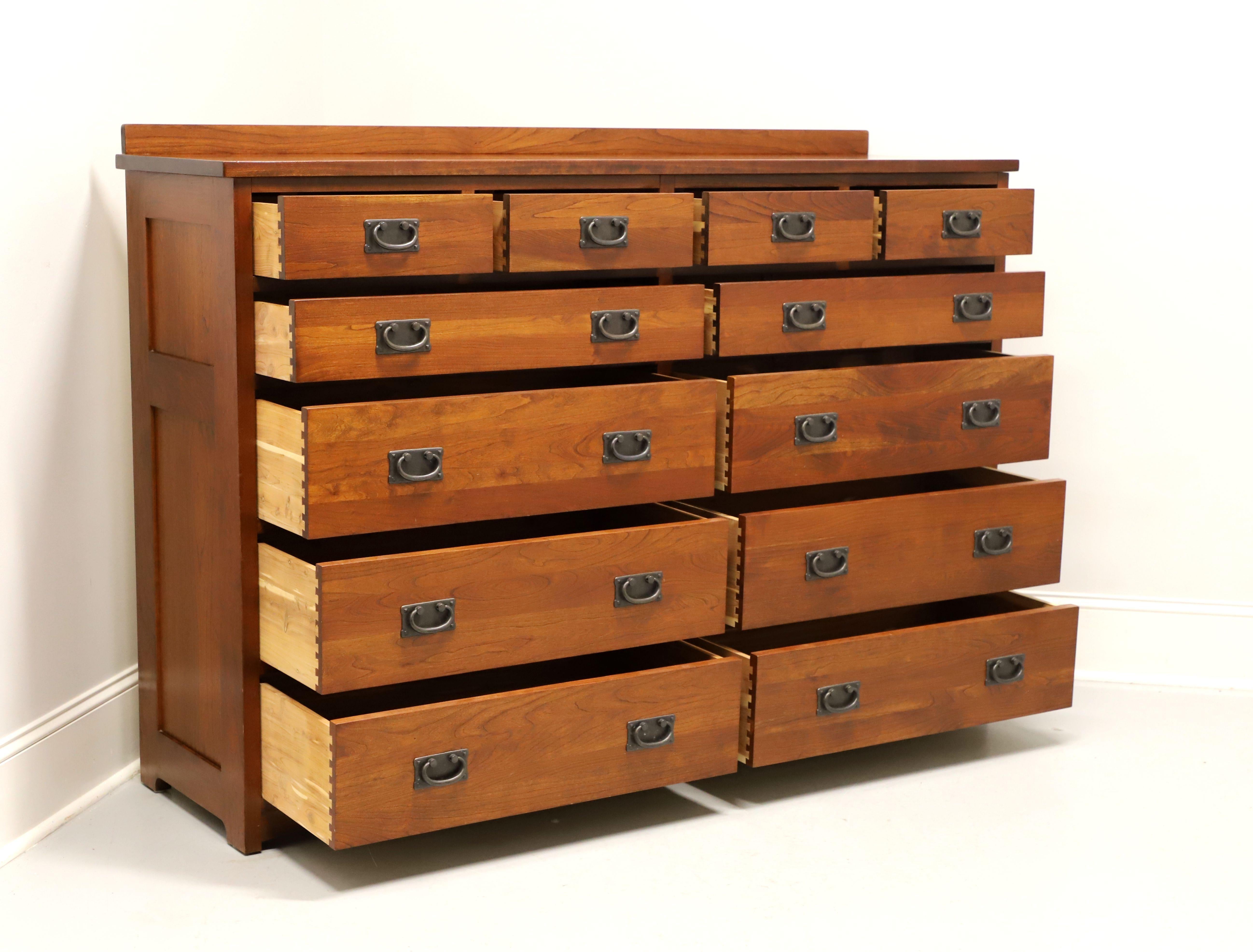 MICHEAL'S MISSION by MILLER Cherry Arts & Crafts Mule Chest with Cedar Drawers In Good Condition In Charlotte, NC