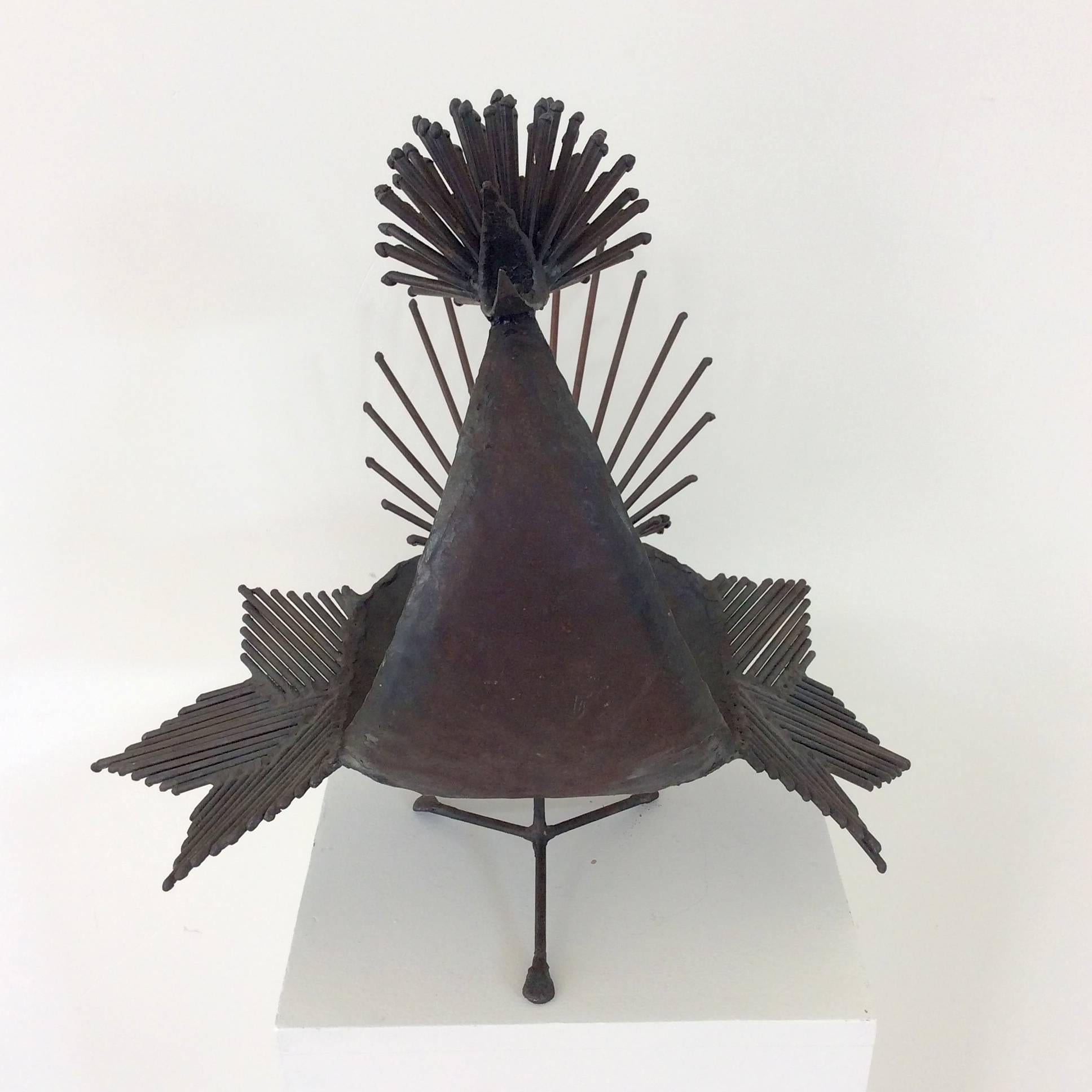 Welded Michel Anasse Bird Sculpture, France, circa 1960