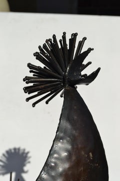 Michel Anasse - Skulptur eines Metallhahns, um 1960