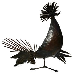 Michel Anasse — Metal Rooster Sculpture, c. 1960