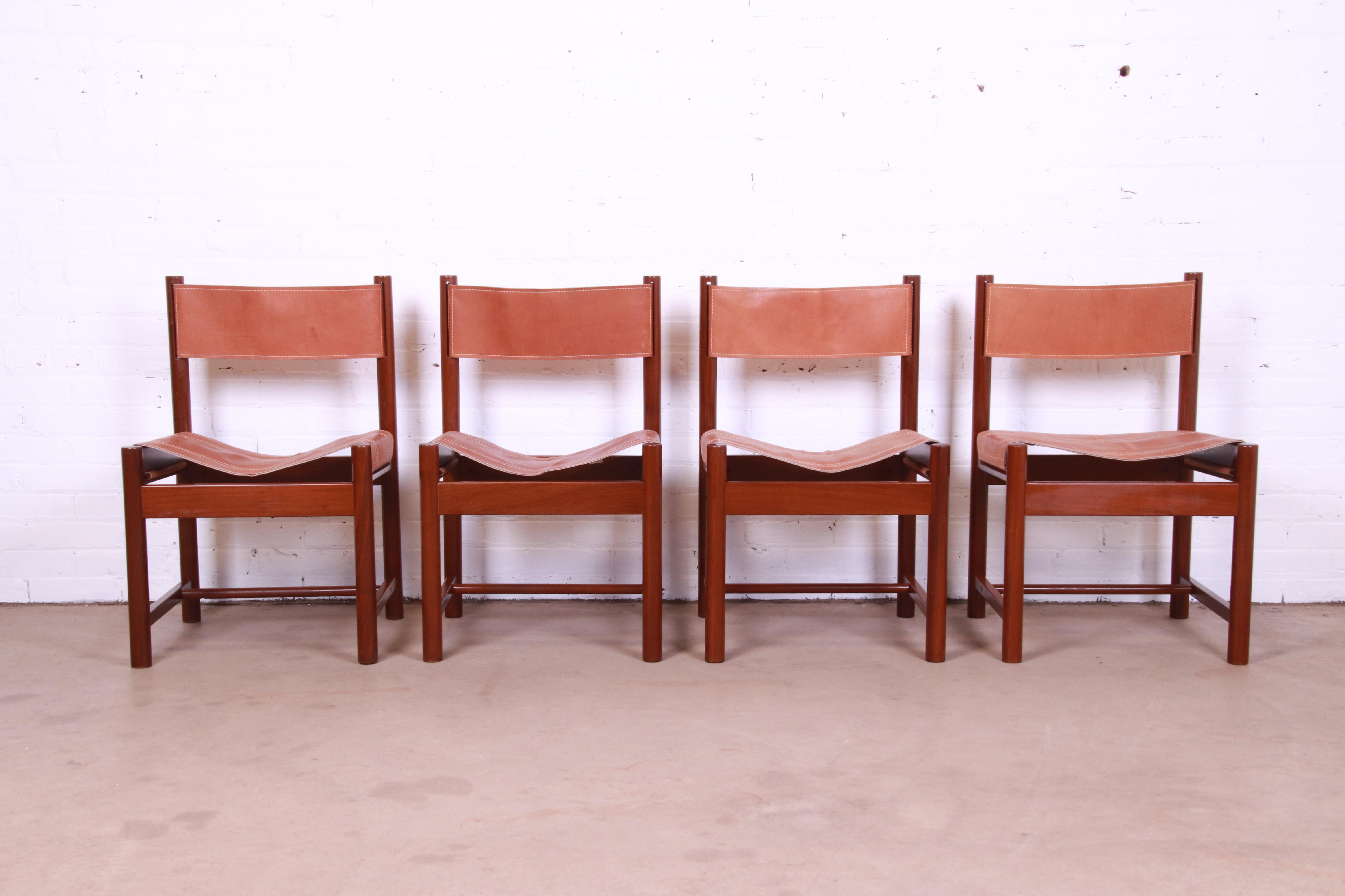 leather sling back dining chairs