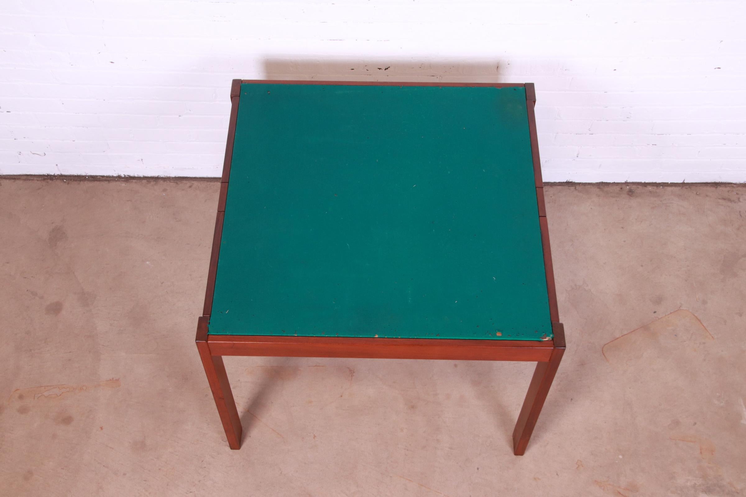 Michel Arnoult Brazilian Rosewood Flip Top Game Table, 1978 For Sale 7