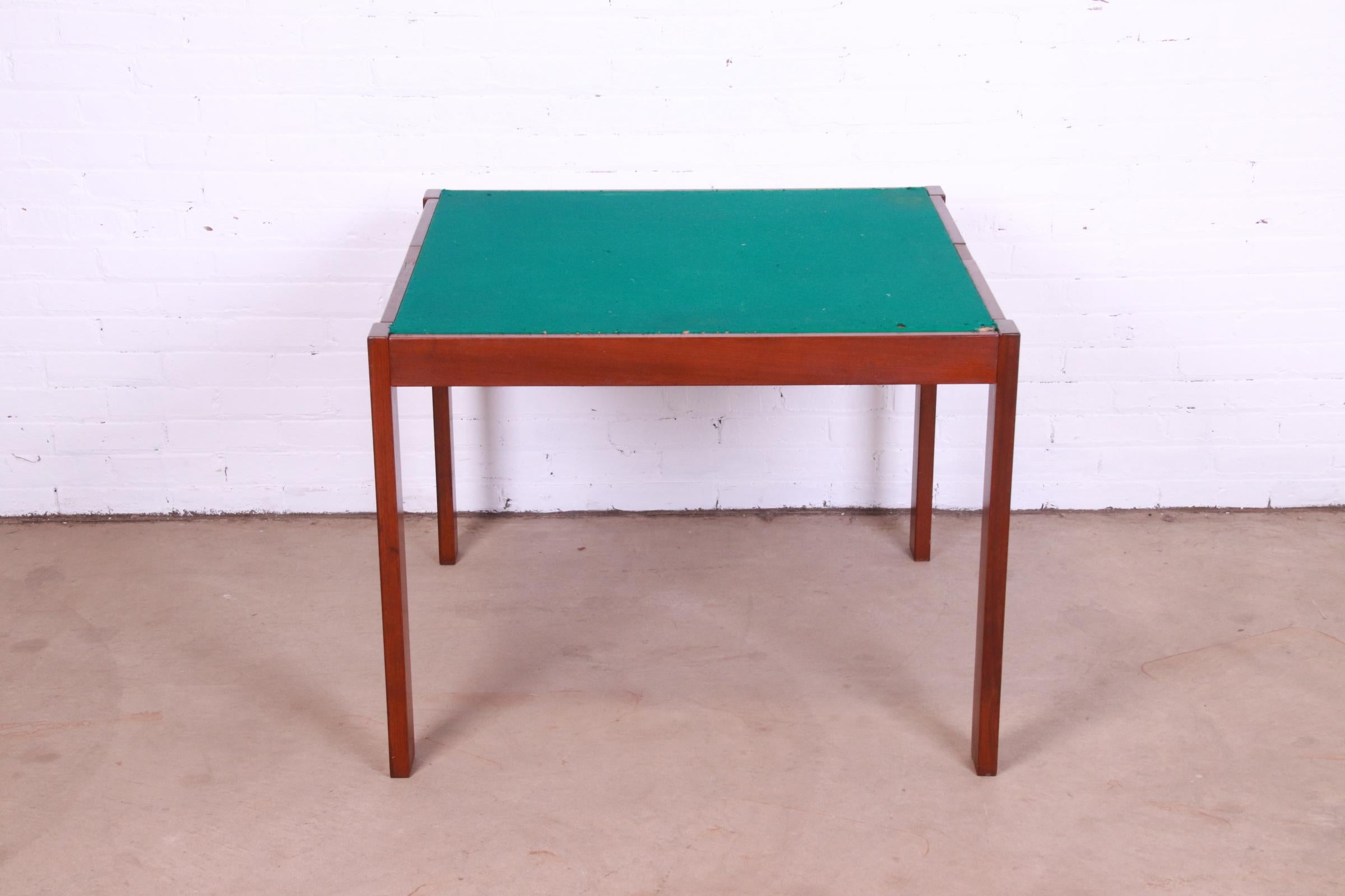 Michel Arnoult Brazilian Rosewood Flip Top Game Table, 1978 For Sale 9