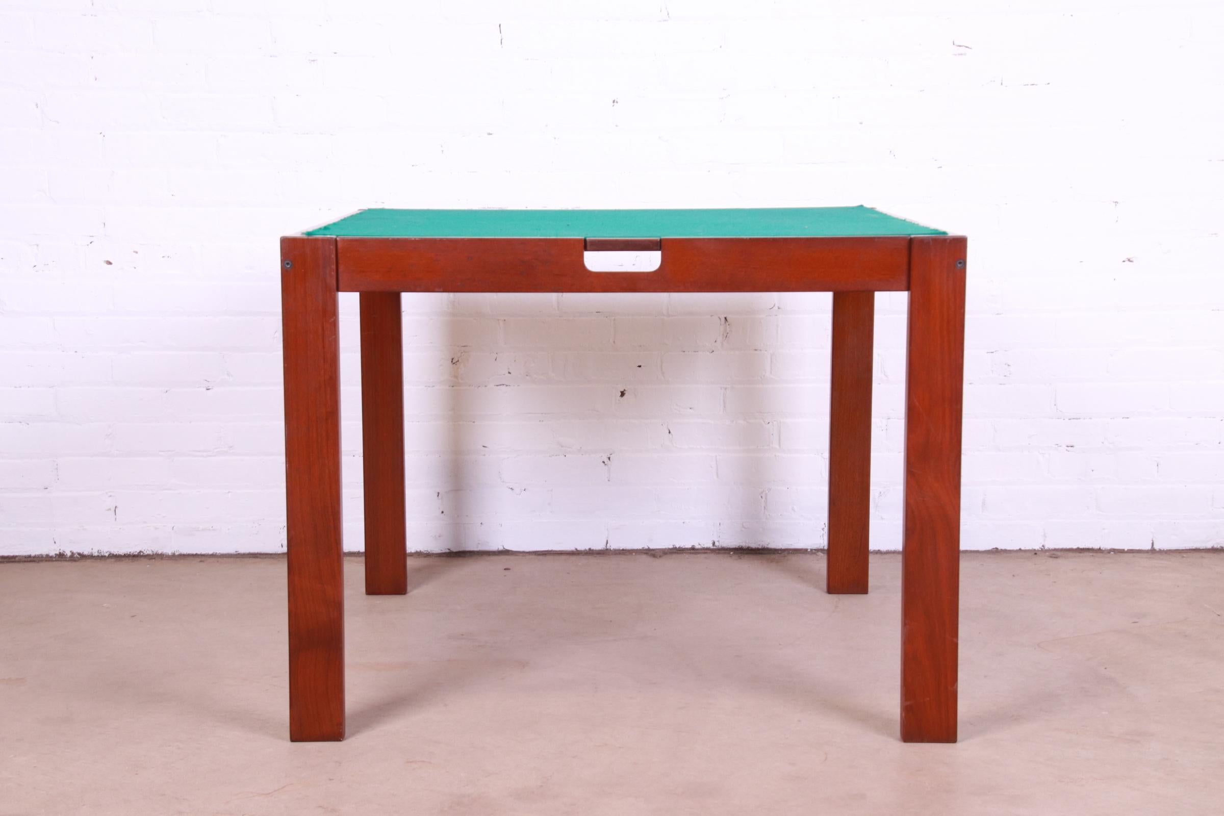 Michel Arnoult Brazilian Rosewood Flip Top Game Table, 1978 For Sale 10