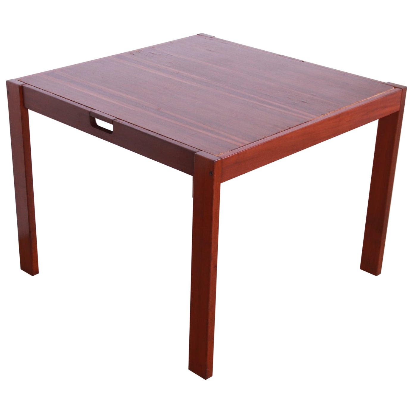 Michel Arnoult Mesa de juego abatible de palisandro brasileño, 1978