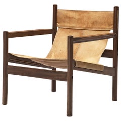 Michel Arnoult 'Roxinho' Lounge Chair in Naturel Leather