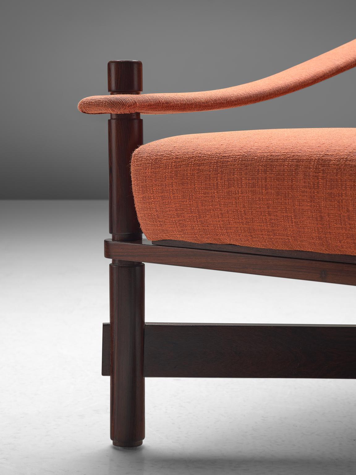 Michel Arnoult, Set of Brazilian Lounge Chairs in Rosewood, 1965 1