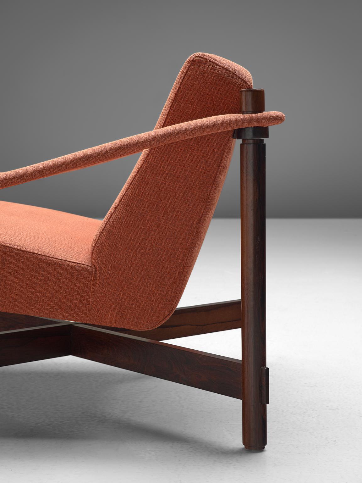 Michel Arnoult, Set of Brazilian Lounge Chairs in Rosewood, 1965 2