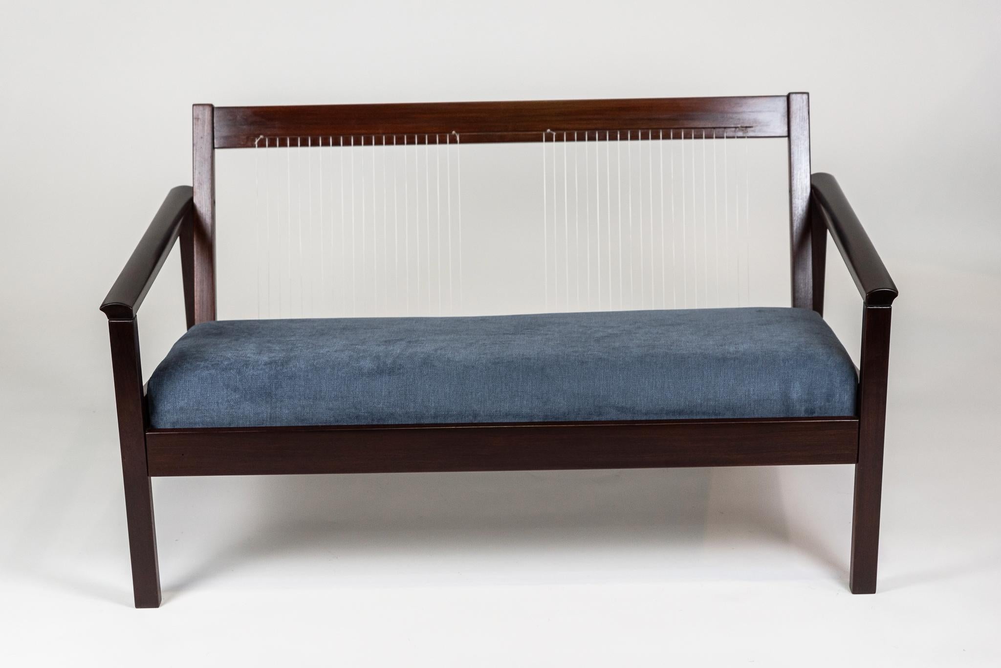 Michel Arnoult, canapé à deux places, A.I.C. 1960, Pièce unique. 127 x 70 x 72 cm en vente 2