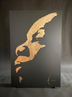 Interior Passage of "Nina Simone", in Epoxy lacquered steel and gold leaf