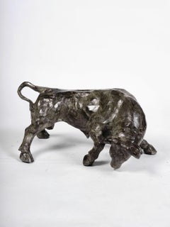 Bronze sculpture, "The Bull", by Michel Audiard, 2018, France