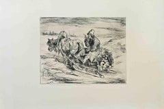 Un Paysan Russ - Acquaforte di A. Michel Bachiloff - 1862