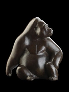 Le Dominant n°2, bronze, contemporary animal sculpture, 10 inches