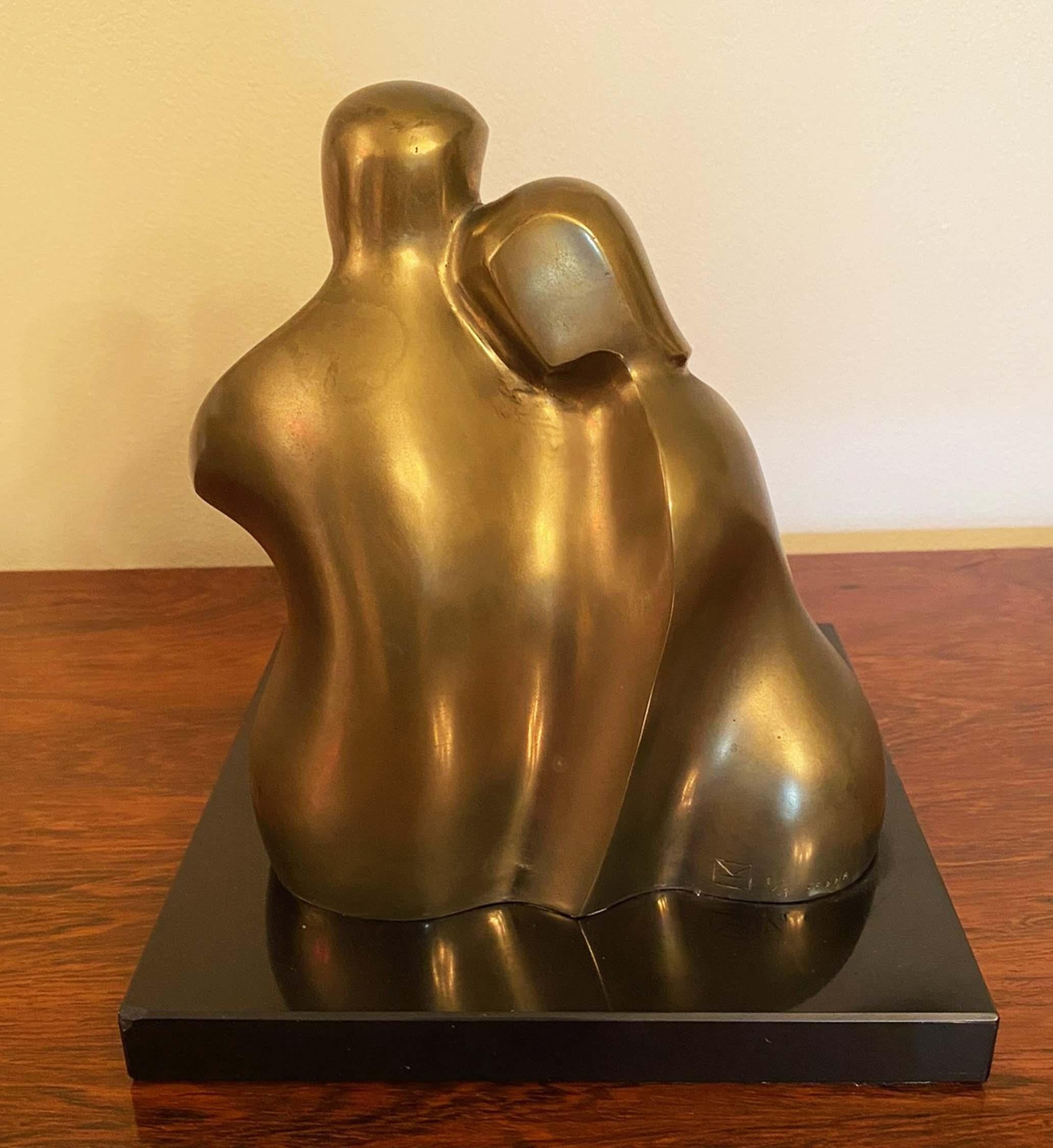 Embrace - Sculpture by Michel Beck