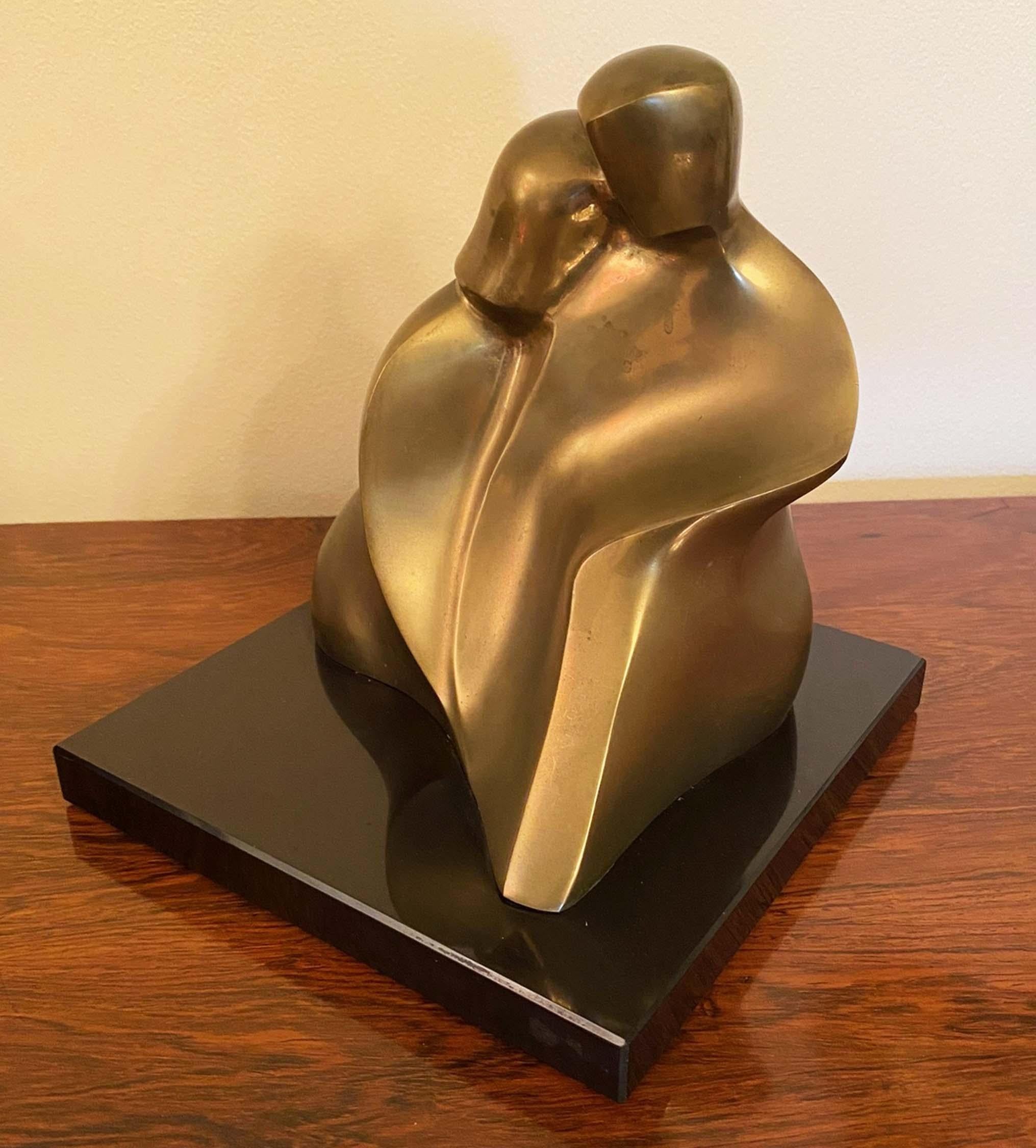 Michel Beck Figurative Sculpture - Embrace