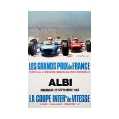 1966 poster by Beligond - Les Grands Prix de France - Albi