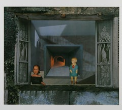 Window Opus 4, Collage, 18.5 x 20.5 framed, French Artist, Detailed Work