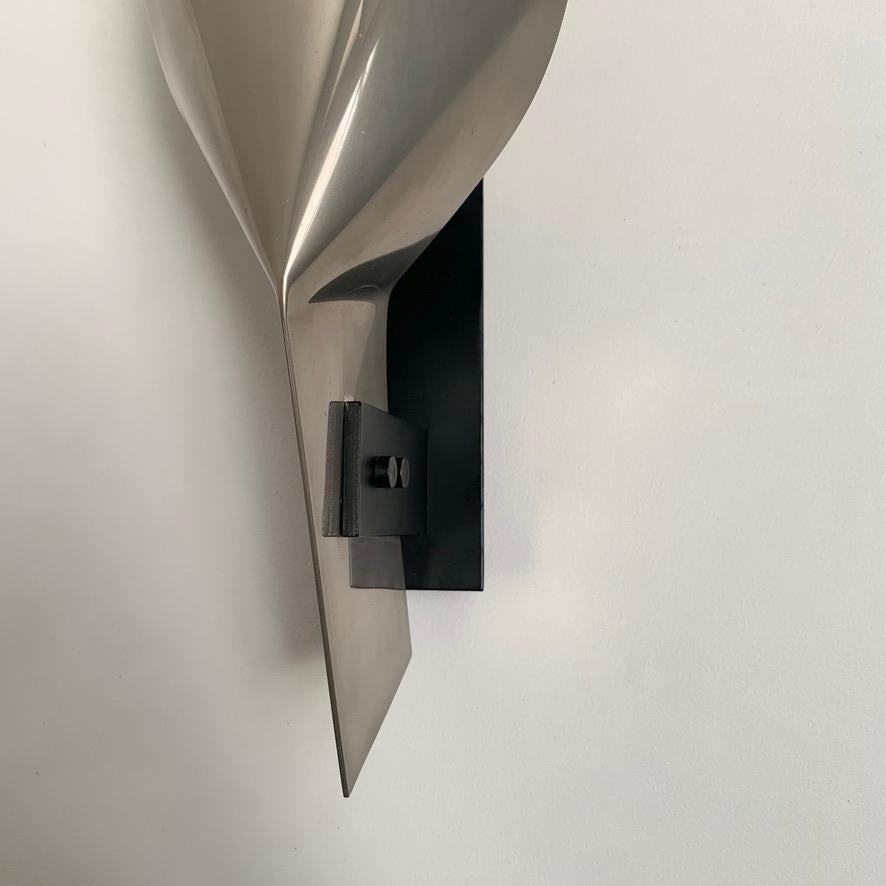 Grande applique in metallo di Michel Boyer, 1970 circa, Francia. in vendita 4