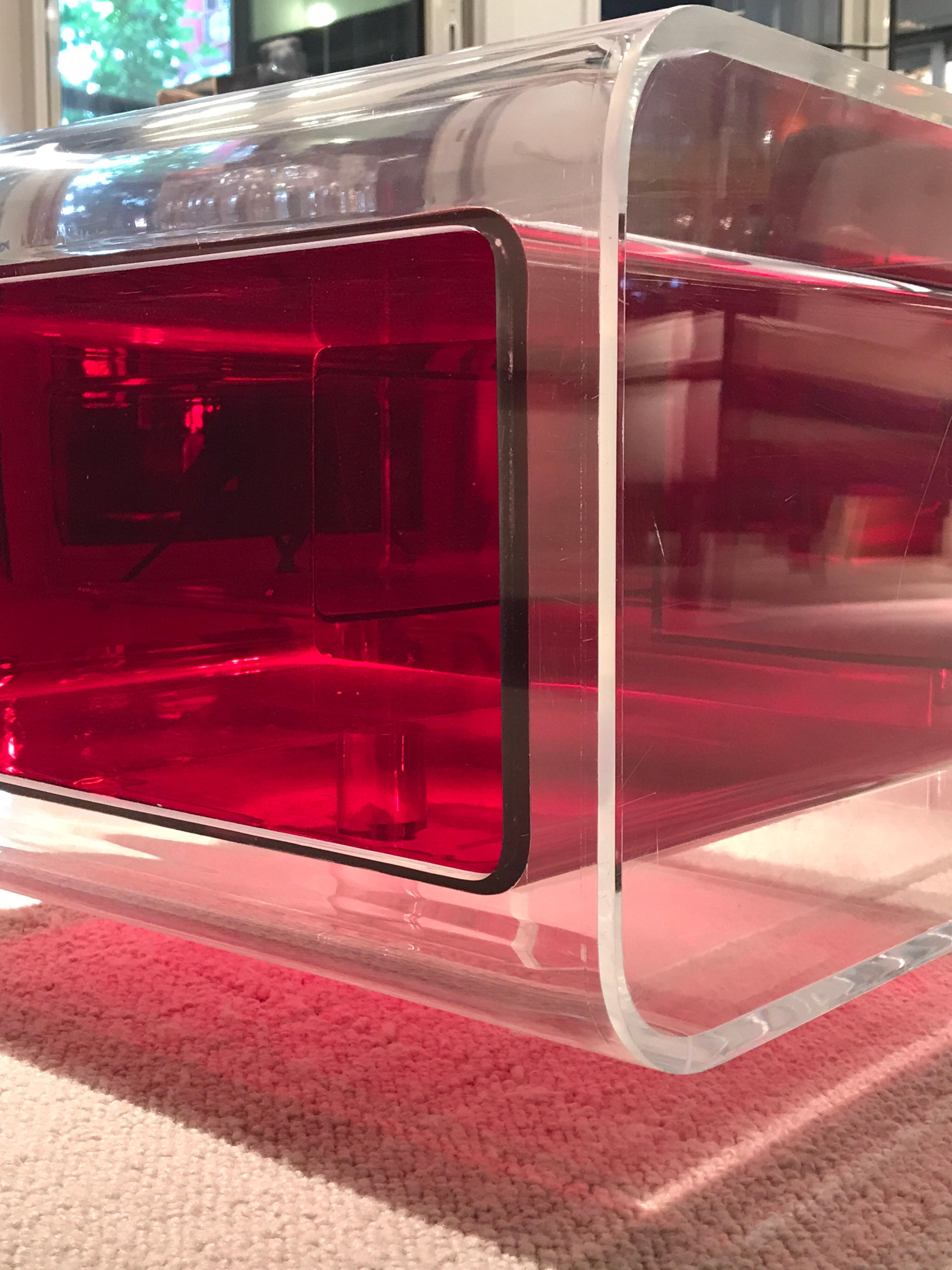 Michel Boyer Lucite Coffee Table 2