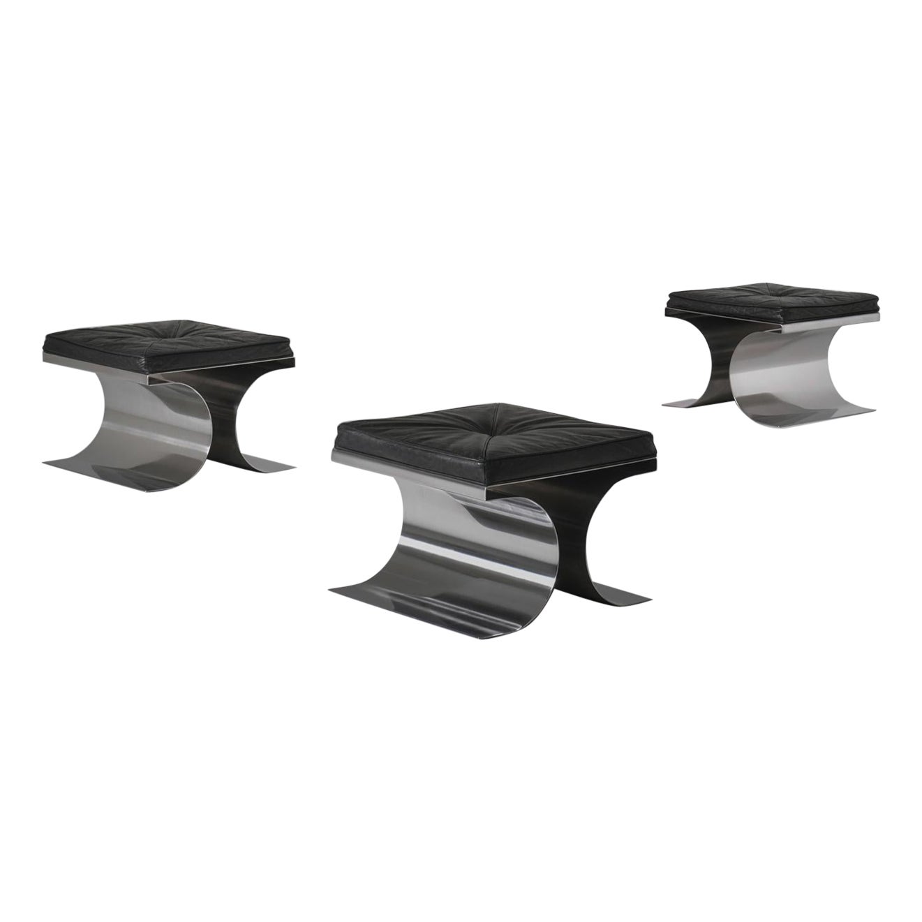 Michel Boyer "X" stools for Rouve, France 1968