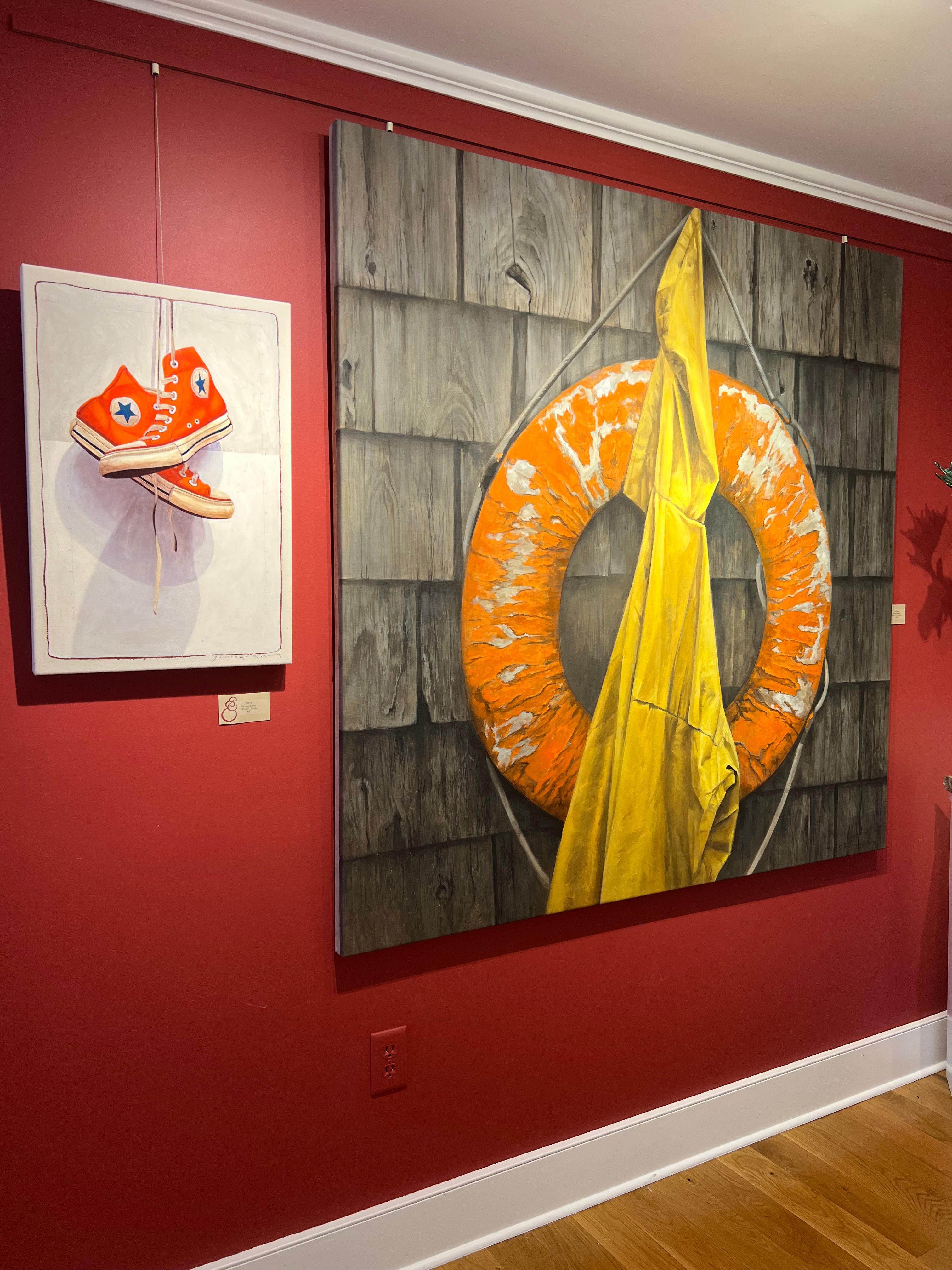 buoy orange diamond