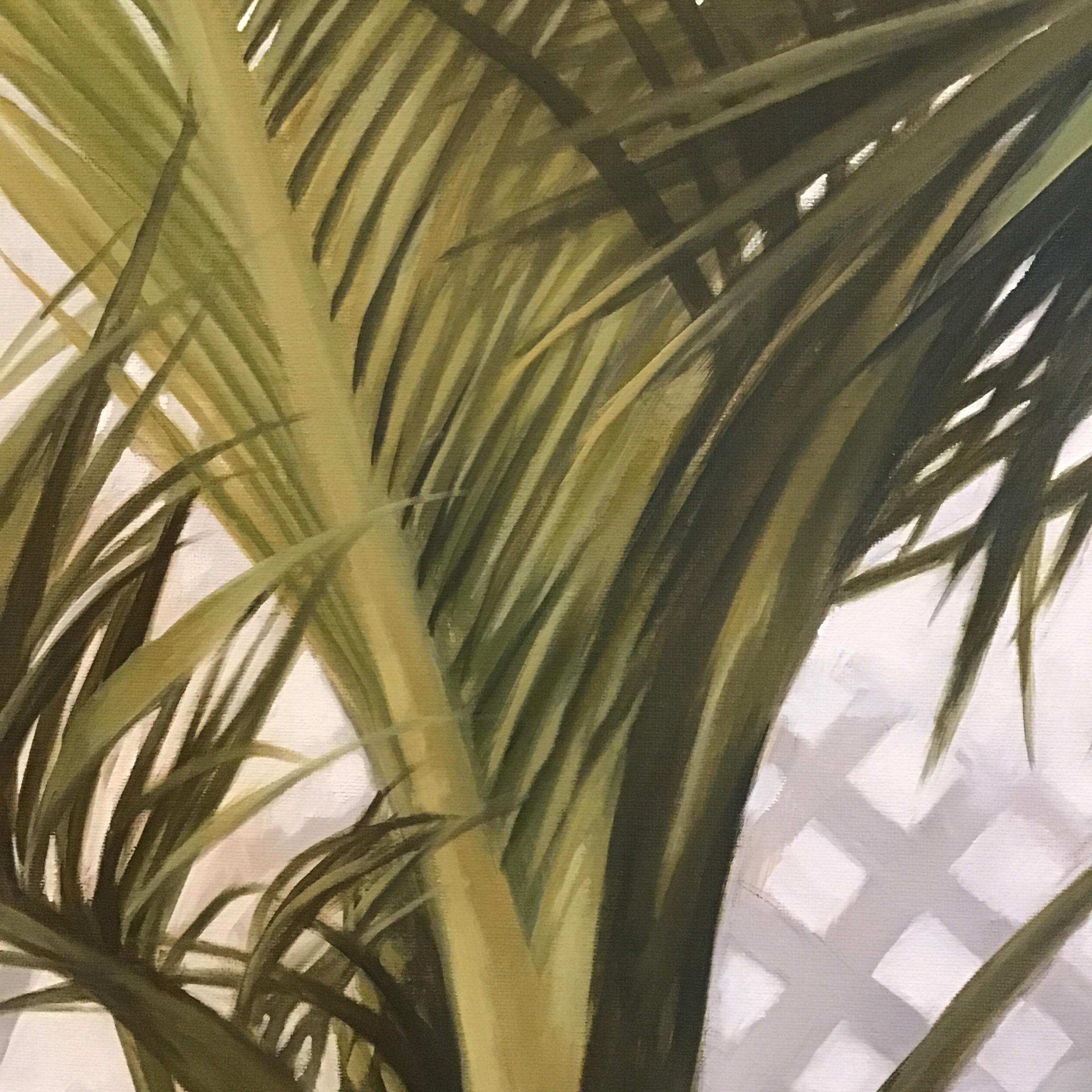 palm tree shadow painting
