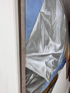 "Puritan" Close up of a sail on the water