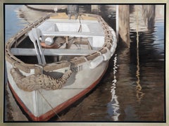 ""Vineyard Haven Dinghy"," Giclée à tirage limité encadrée, 36"" x 48"".