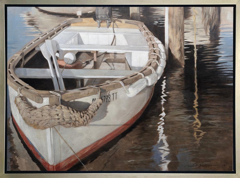 Michel Brosseau "Vineyard Haven Dinghy," Framed Limited Edition