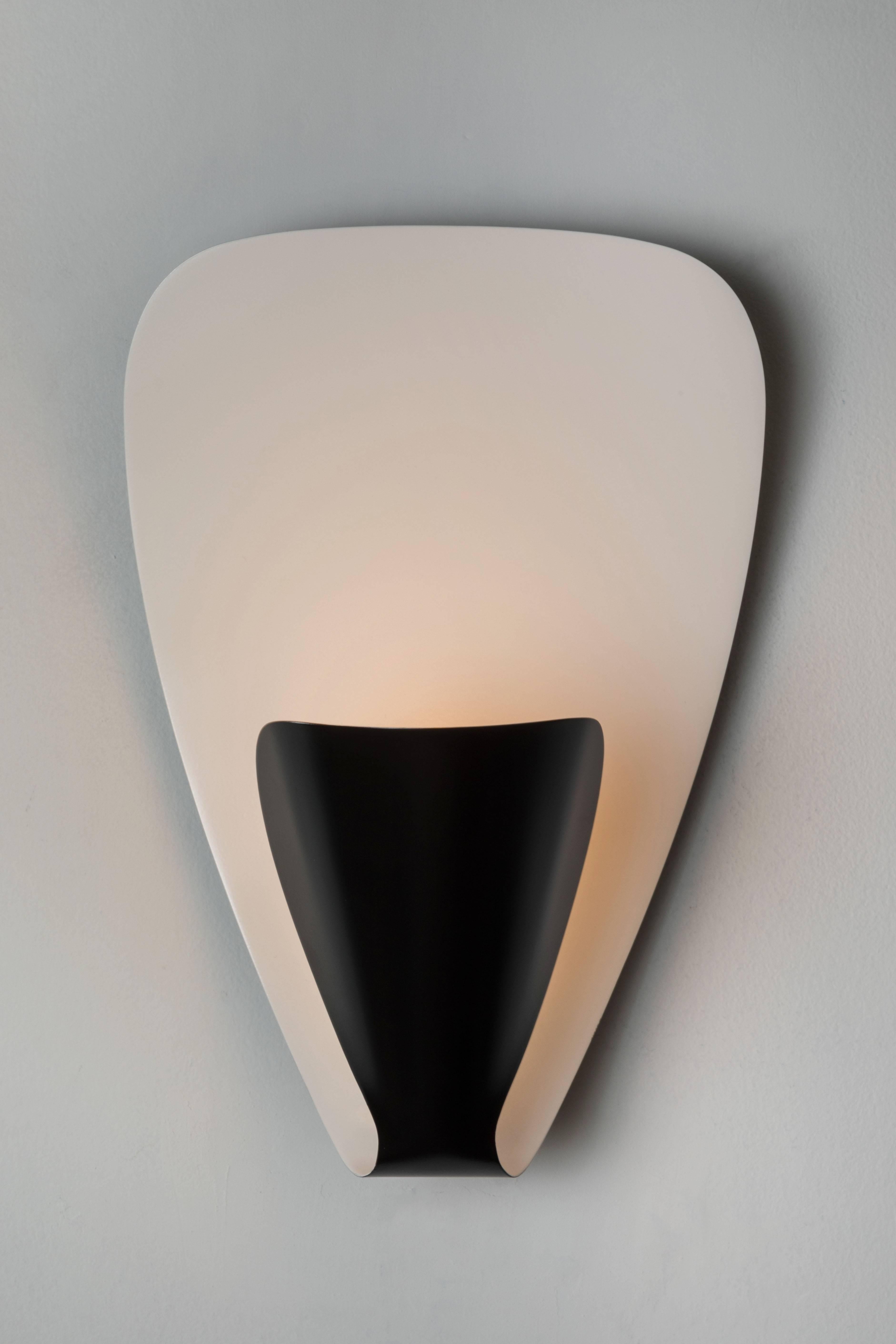 Contemporary Michel Buffet 'B206' White Wall Lamp for Disderot For Sale