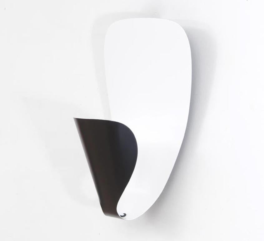 Contemporary Michel Buffet Mid-Century Modern Black B206 Wall Sconce Lamp