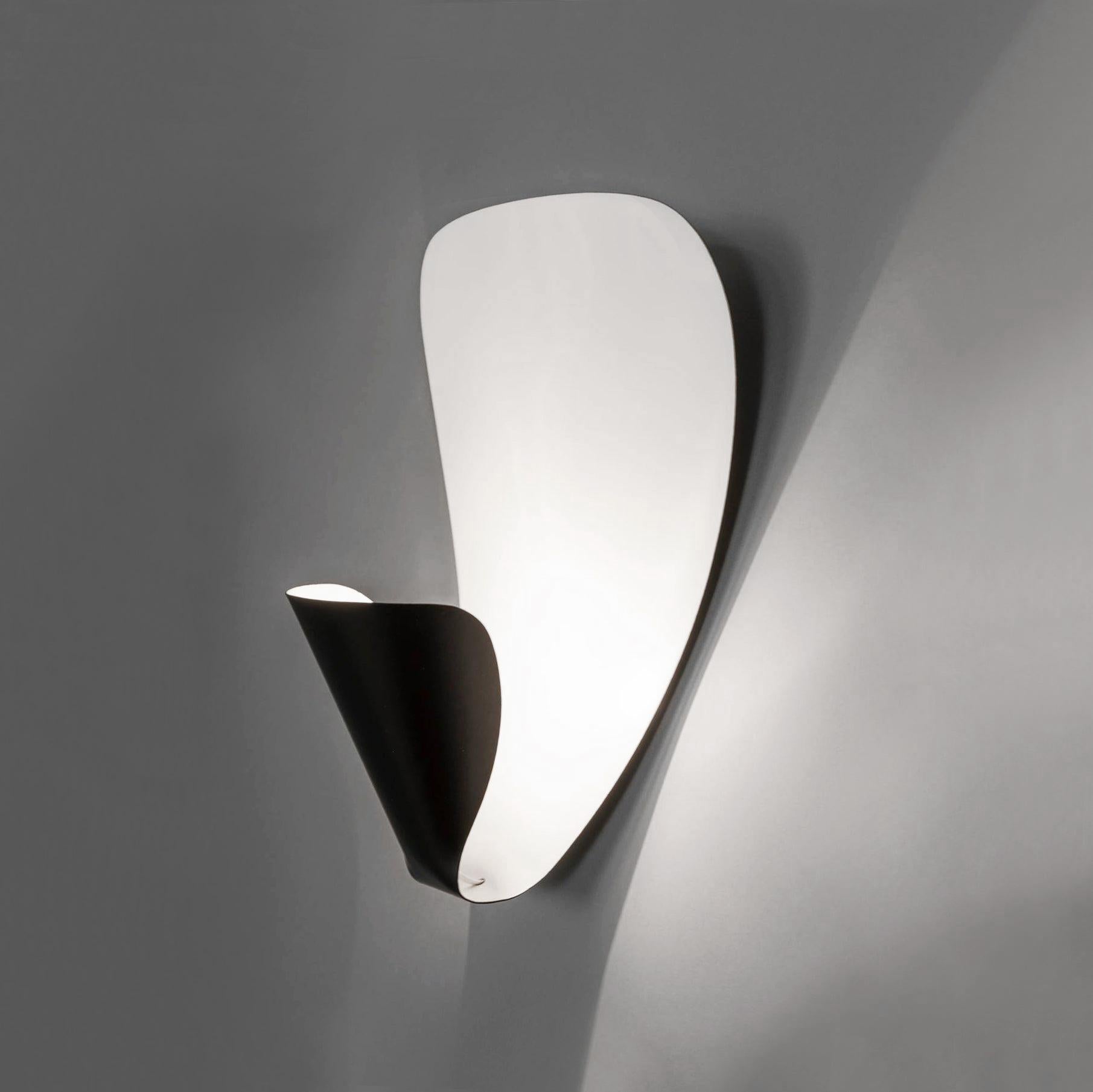 Michel Buffet Mid-Century Modern Black B206 Wall Sconce Lamp 1