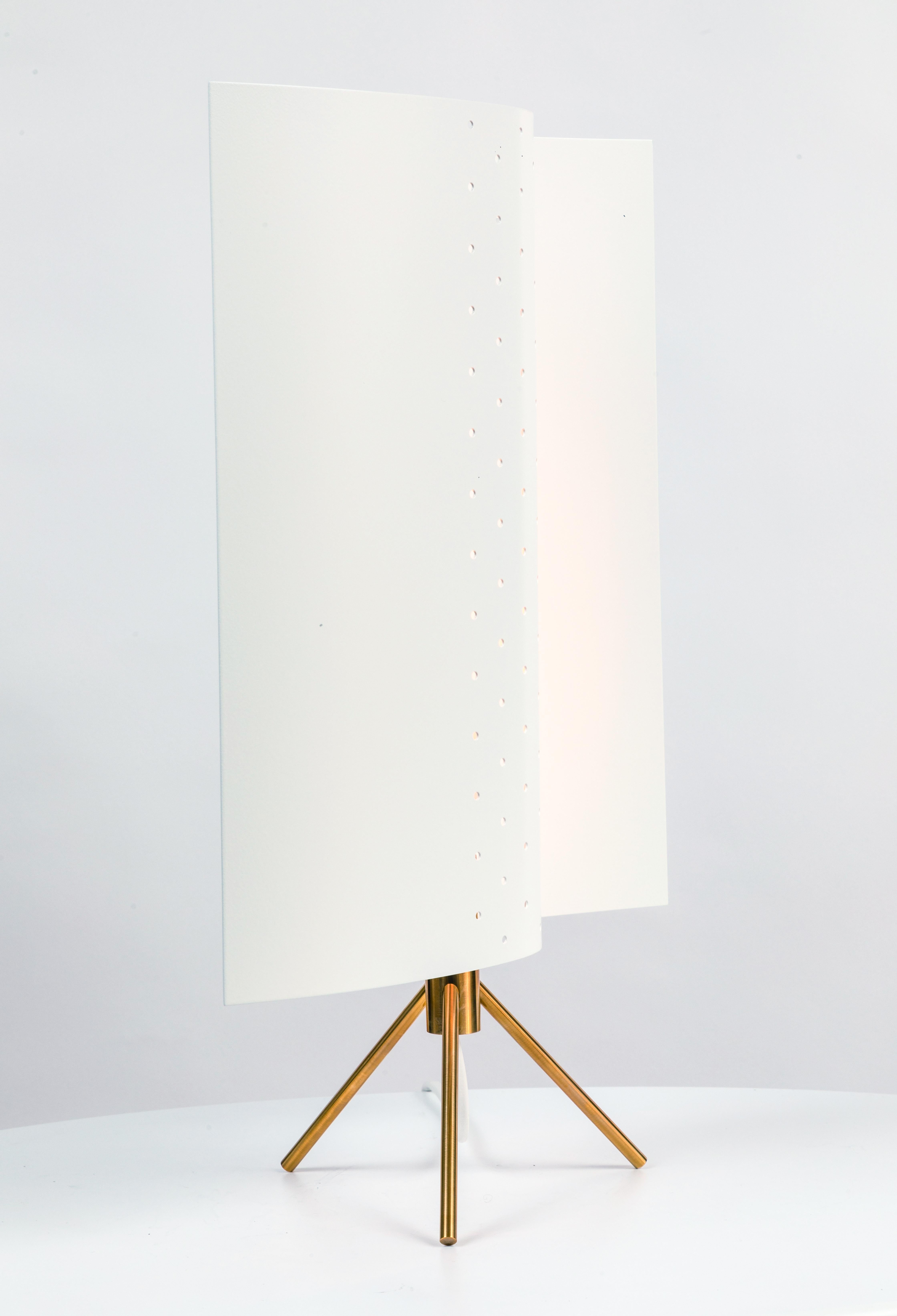 Michel Buffet Model #B207 White Table Lamp In New Condition For Sale In Glendale, CA