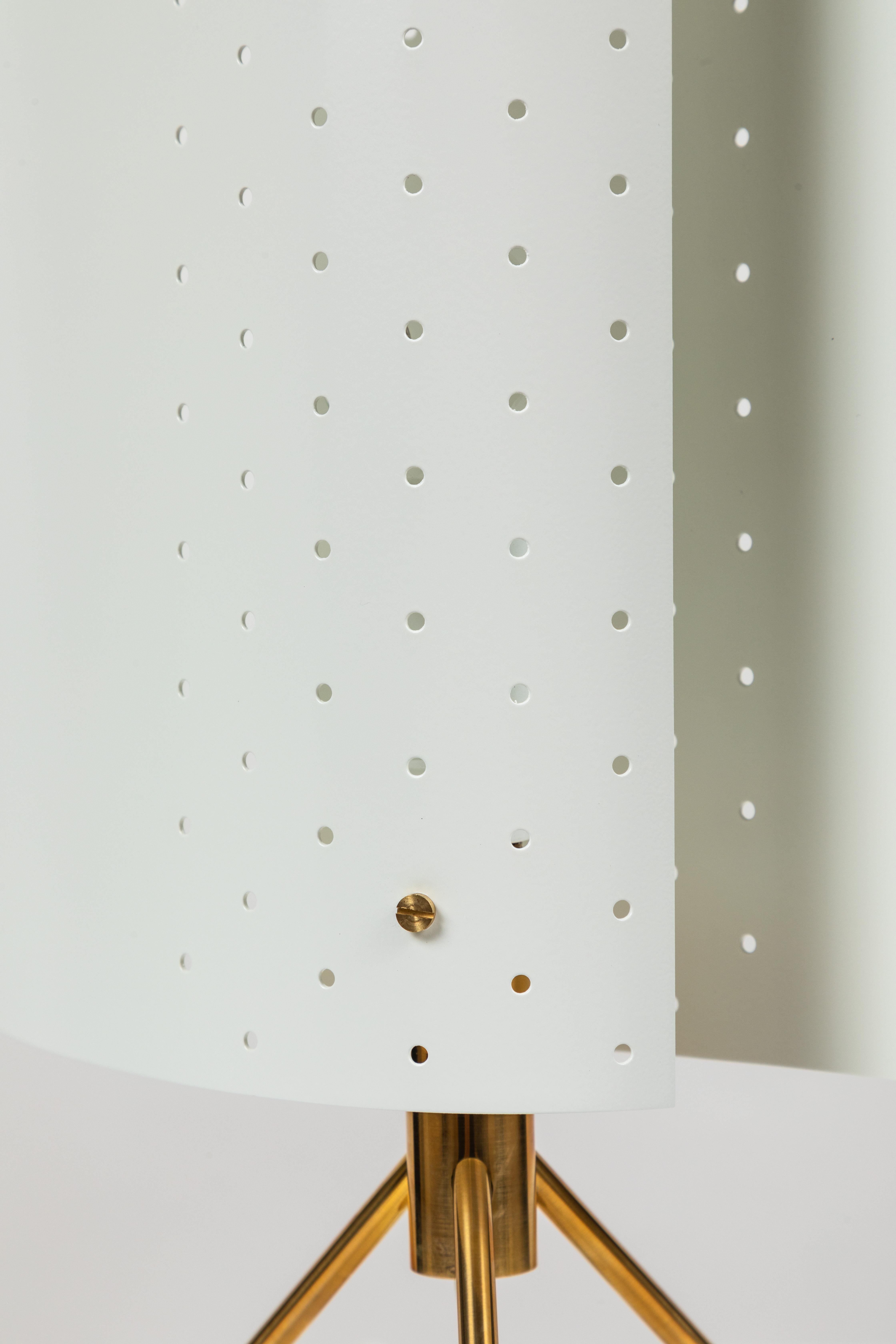 Michel Buffet Model #B207 White Table Lamp For Sale 1
