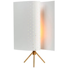 Michel Buffet Model #B207 White Table Lamp