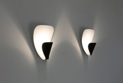 Michel Buffet - Pair of Black Sconces B206 Wired for US Market!