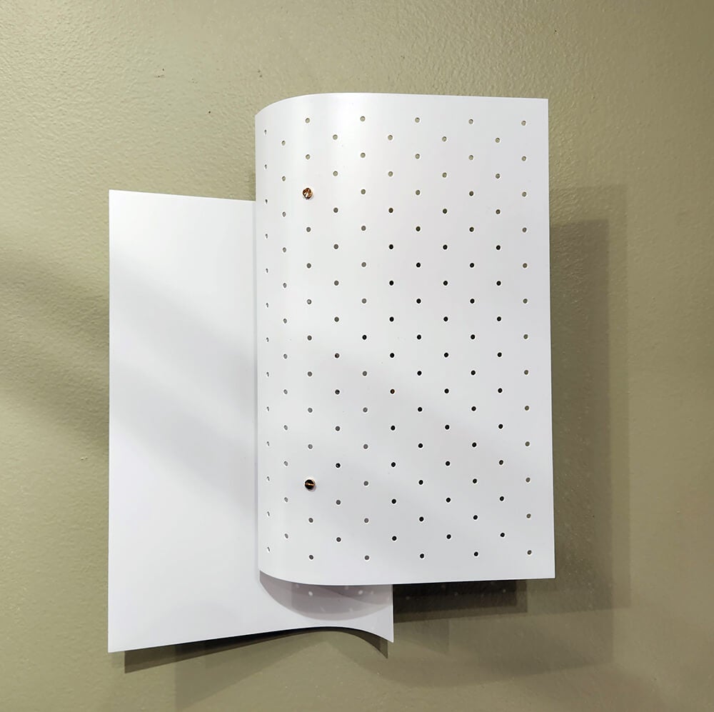 Michel Buffet - White Sconce B205 For Sale