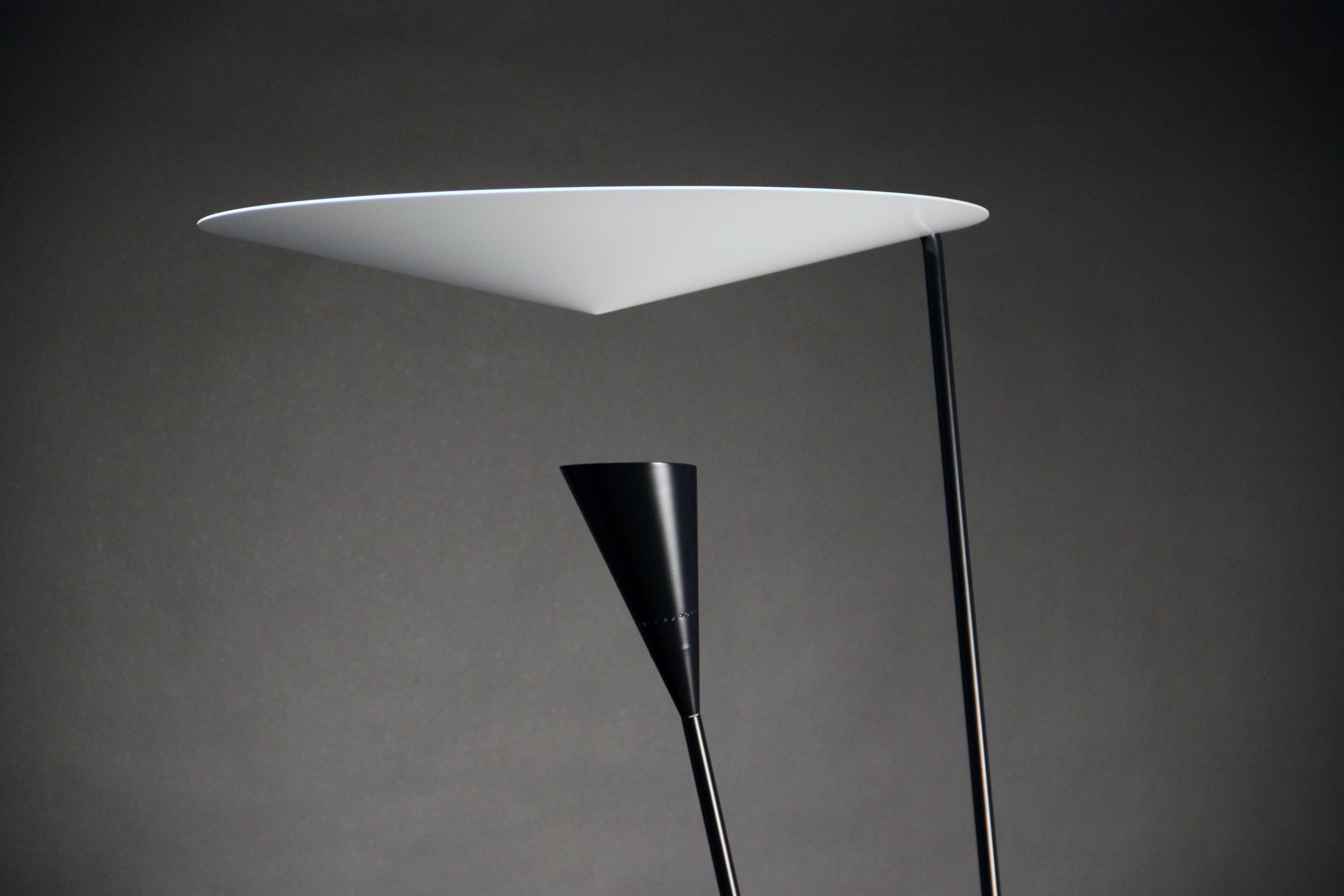 Michel Buffet - White Standing Floor Lamp B211 For Sale 2