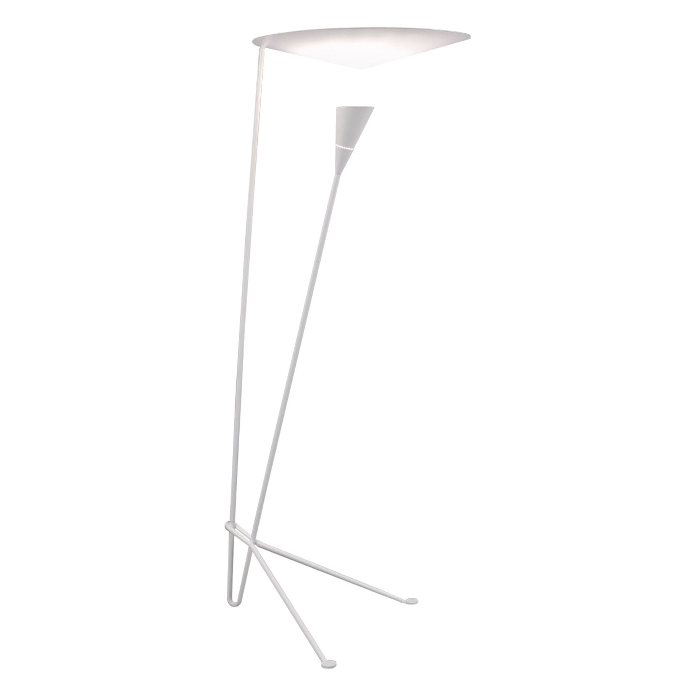 Michel Buffet - White Standing Floor Lamp B211