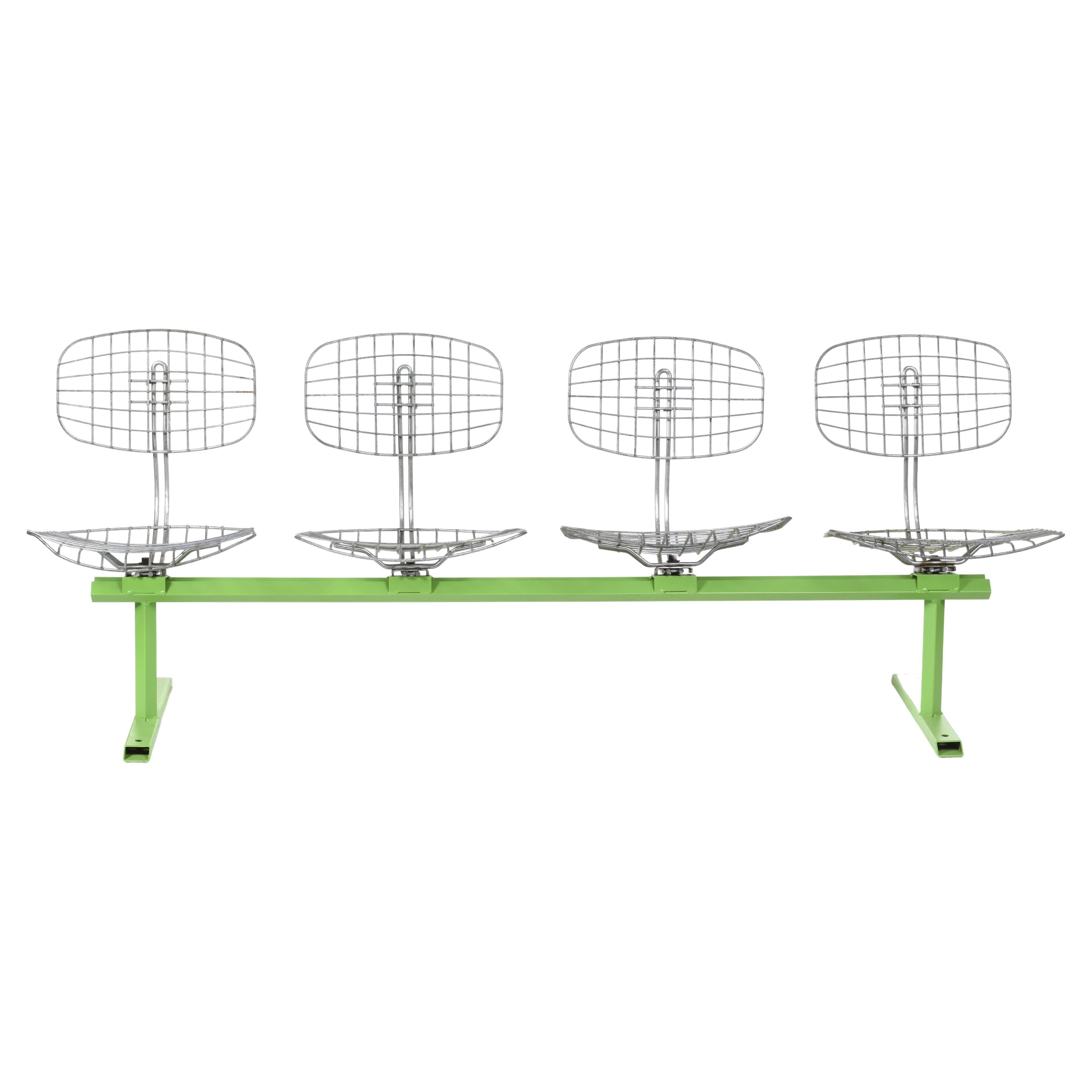 Michel Cadestin: Beaubourg Bench with 4 Seats, 1974 For Sale