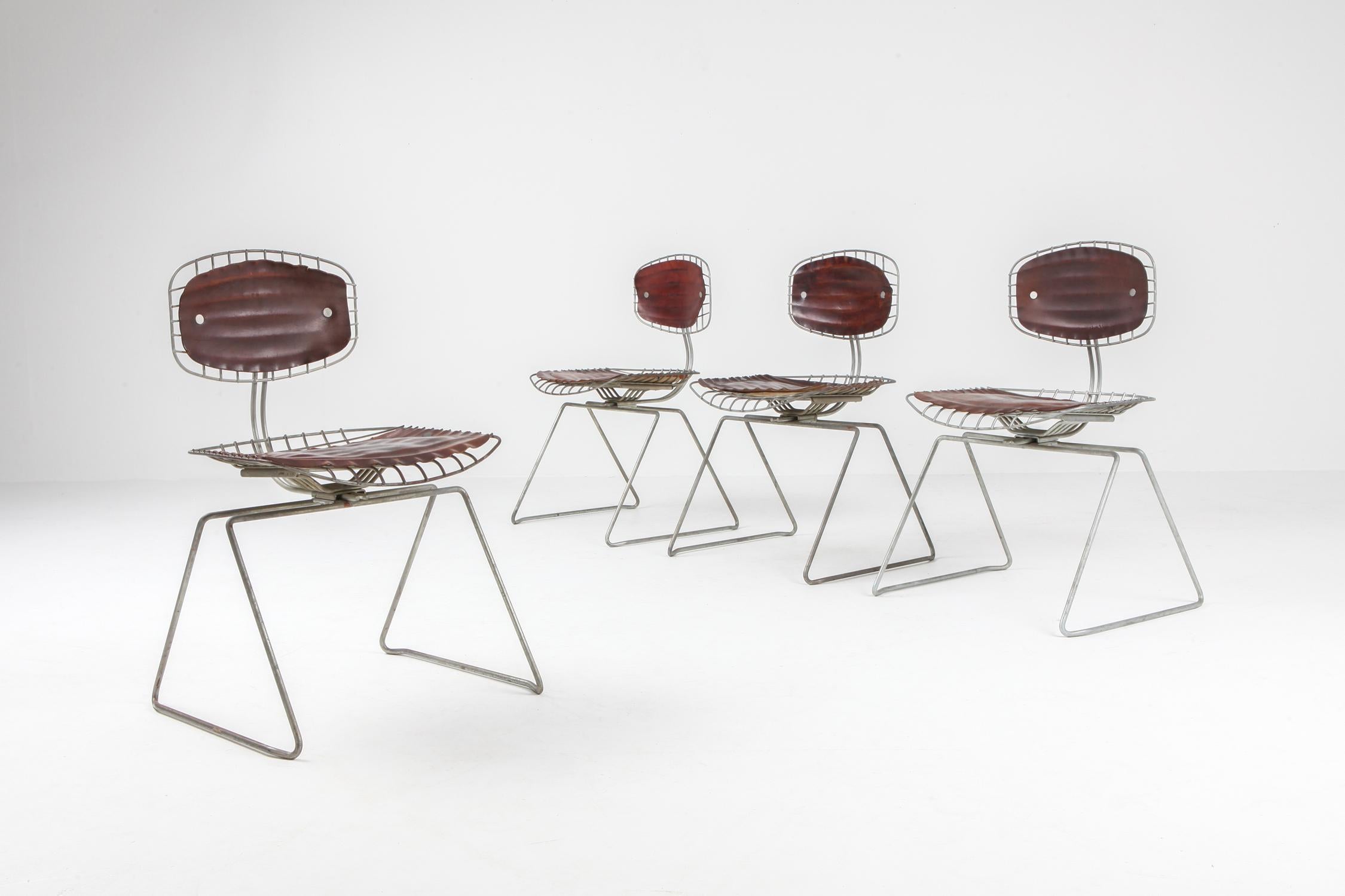 Michel Cadestin Beaubourg Wire Chair Centre Pompidou 4