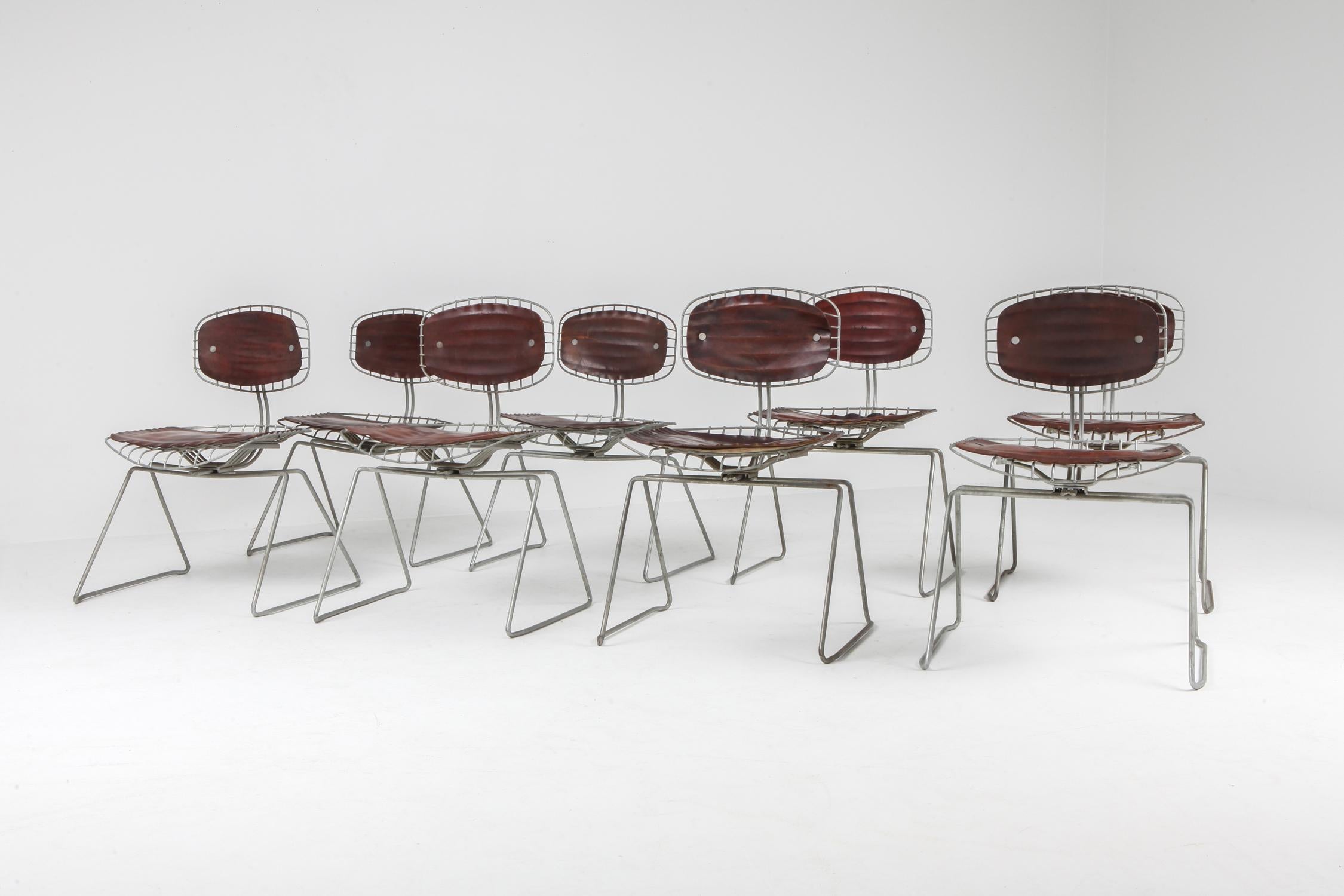 Michel Cadestin Beaubourg Wire Chair Centre Pompidou In Good Condition In Antwerp, BE