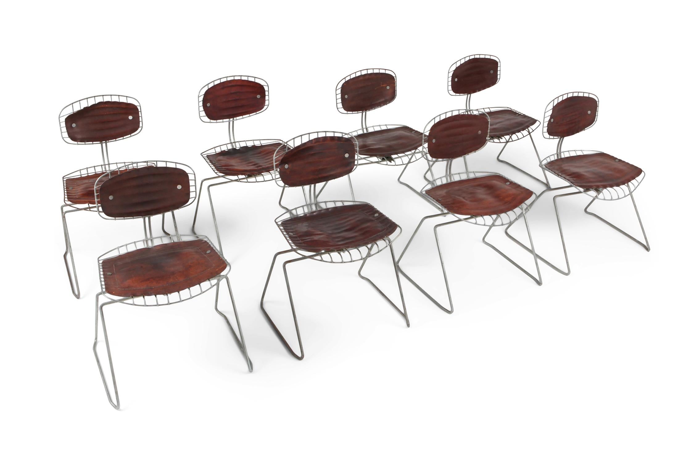 20th Century Michel Cadestin Beaubourg Wire Chair Centre Pompidou