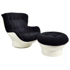Michel Cadestin "Karate" Lounge Chair and Ottoman by Airborne