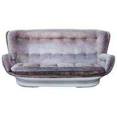 Michel Cadestin Karate Velvet Sofa for Airborne, 1968
