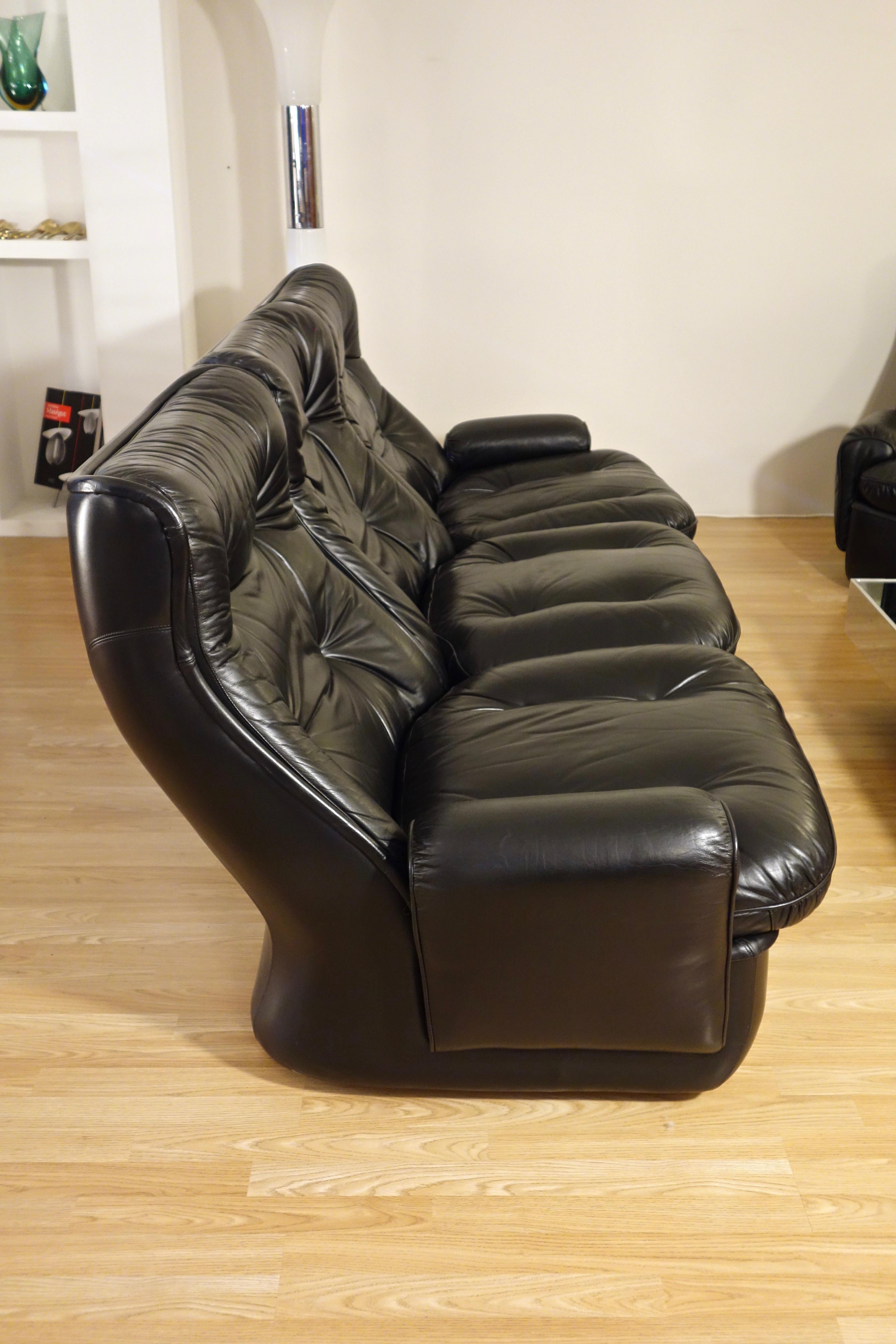 Michel Cadestin Sofa Orchidée für Airborne, Französisch 1970er Jahre im Angebot 4