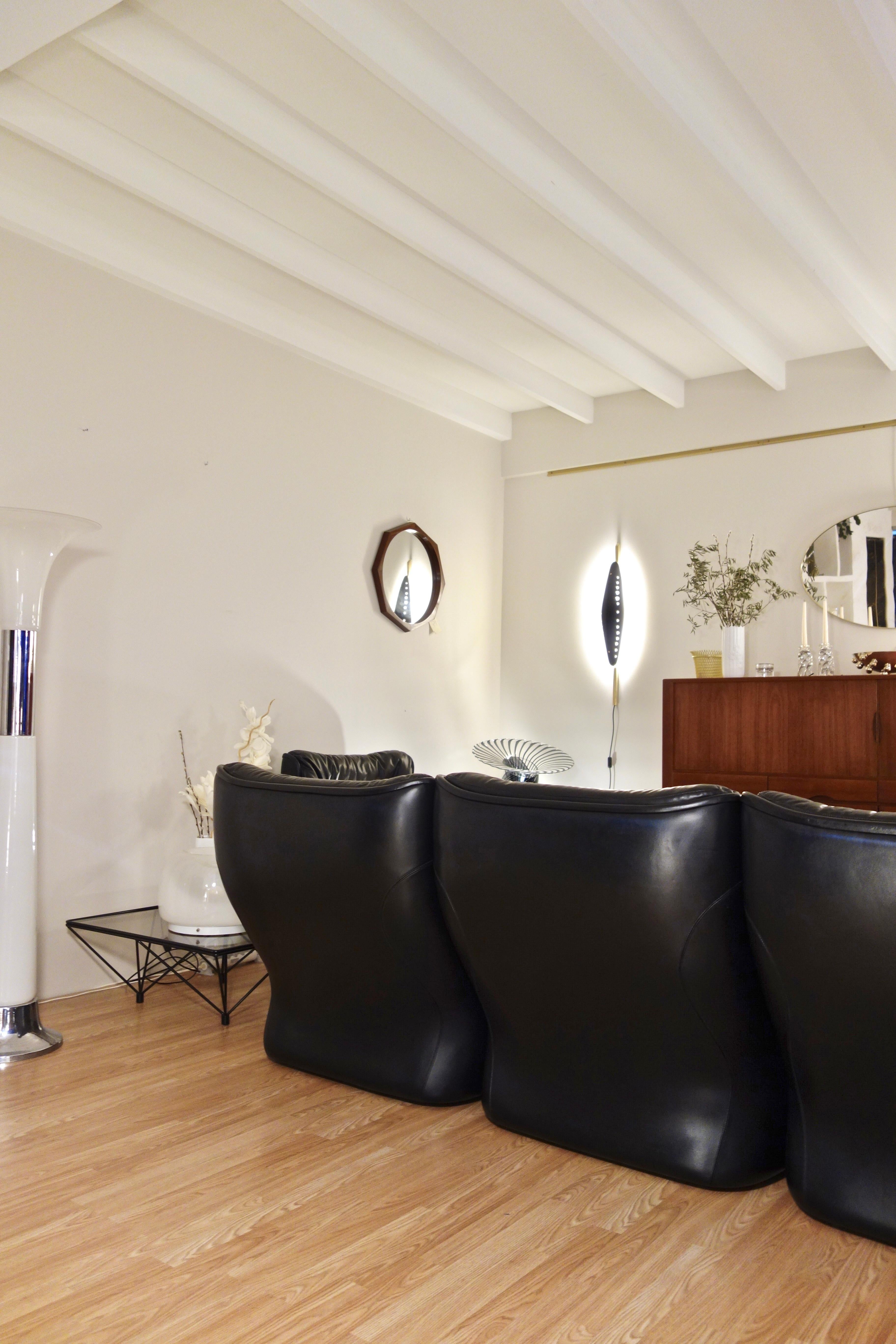 Michel Cadestin Sofa Orchidée für Airborne, Französisch 1970er Jahre (Space Age) im Angebot