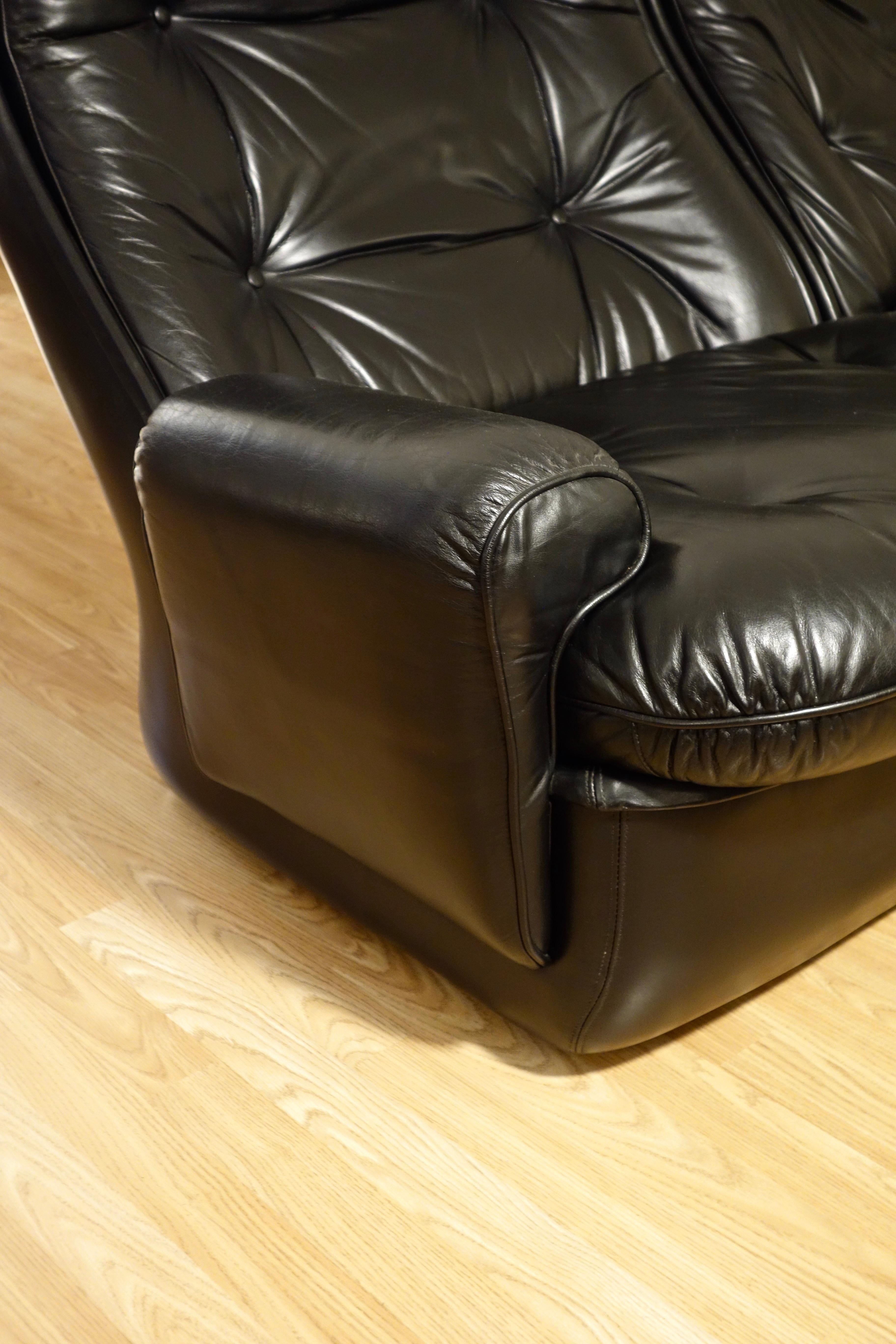 Michel Cadestin Sofa Orchidée für Airborne, Französisch 1970er Jahre im Angebot 3